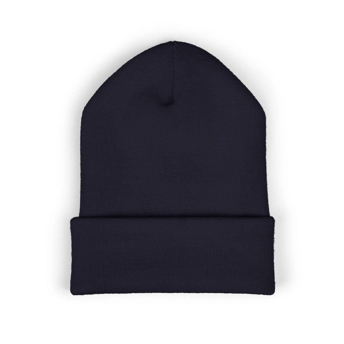 Embroidered Cat Cuffed Beanie