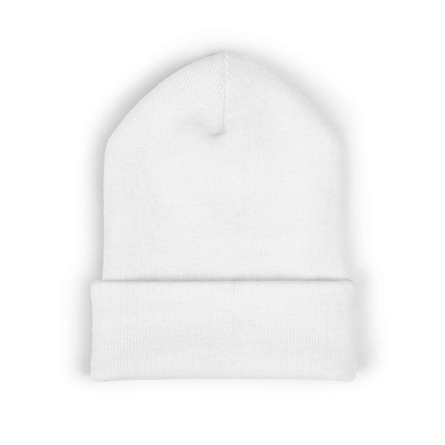 Embroidered Cat Cuffed Beanie