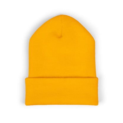 Embroidered Cat Cuffed Beanie
