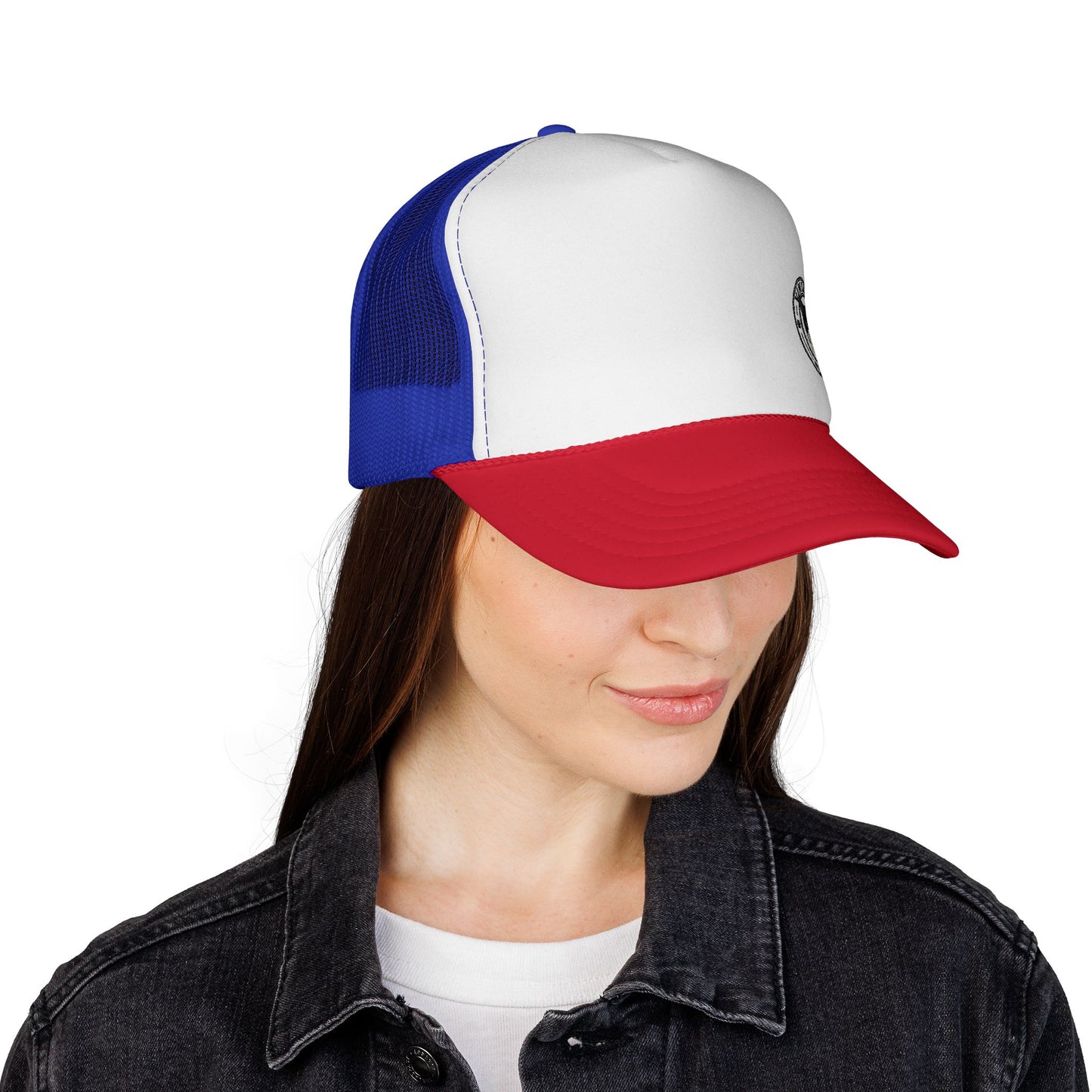 Vintage Cat Trucker Cap - Retro Emblem Mesh Hat