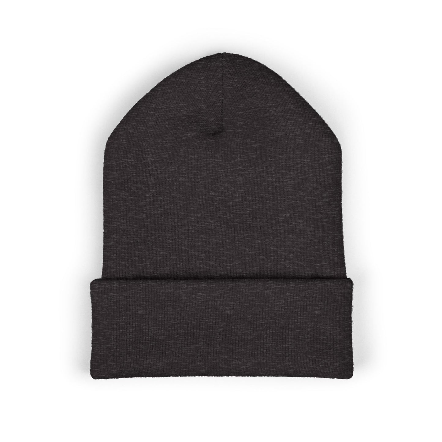 Embroidered Cat Cuffed Beanie
