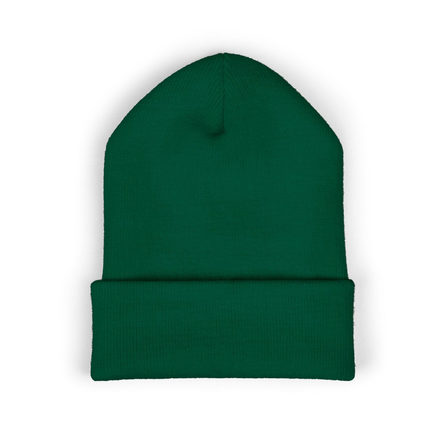 Embroidered Cat Cuffed Beanie