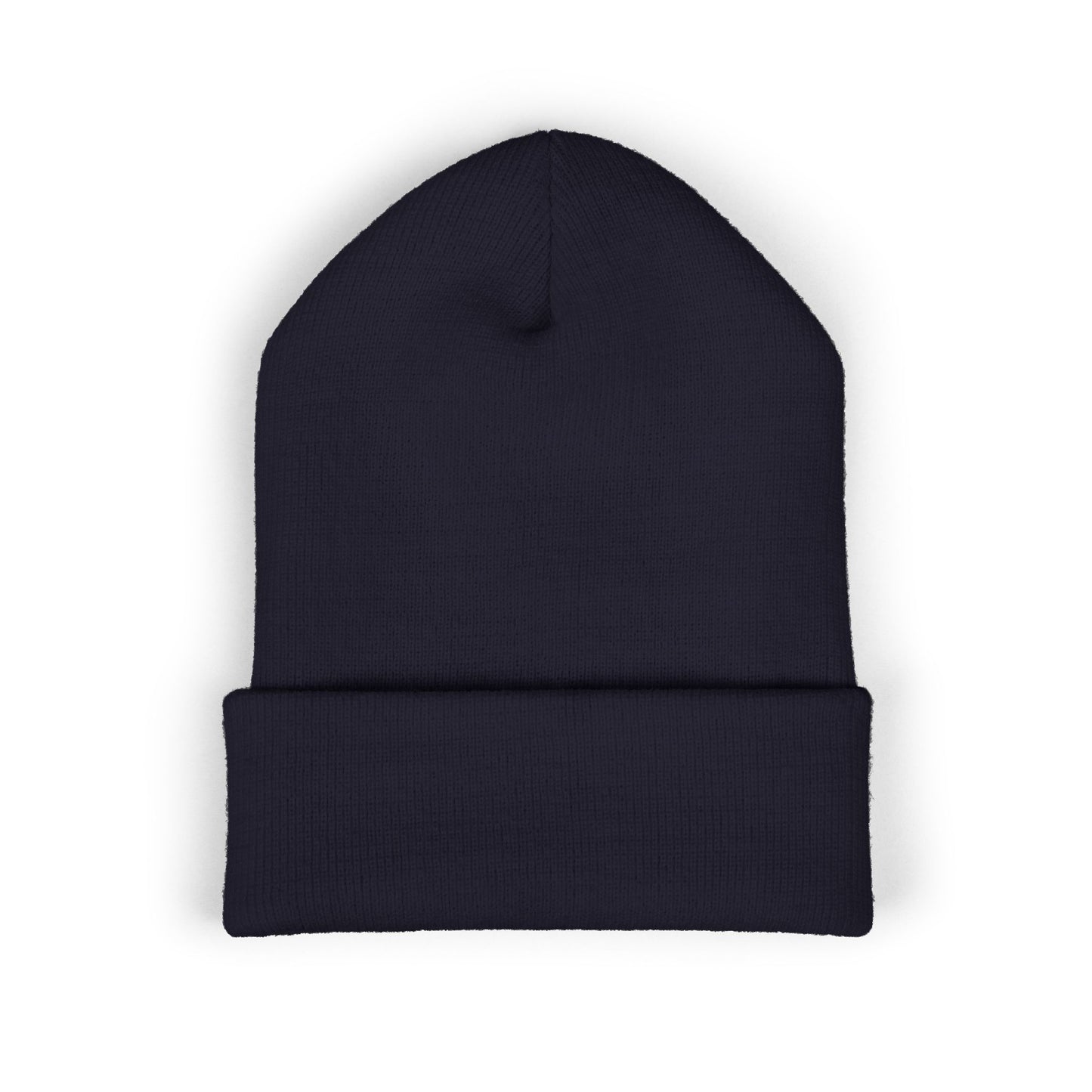 Embroidered Cat Cuffed Beanie