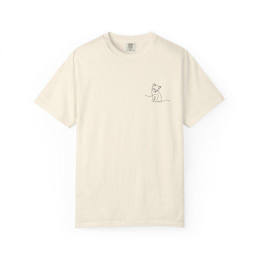 Line Art Cat T-Shirt